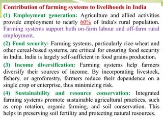 FARMING BASED LIVELIHOOD SYSTEMS LECTURE PPT | PDF