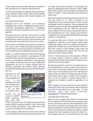 Urban Agriculture Fact Sheet: Farming From the City Center to the Urban ...