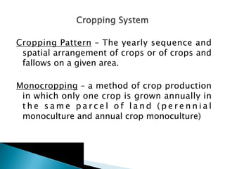 Farming Systems, integrated ,cropping systems, relay cropping | PDF