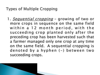 Farming Systems, integrated ,cropping systems, relay cropping | PDF
