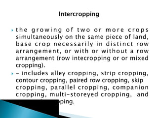Farming Systems, integrated ,cropping systems, relay cropping | PDF