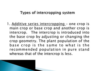 Farming Systems, integrated ,cropping systems, relay cropping | PDF