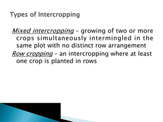 Farming Systems, integrated ,cropping systems, relay cropping | PDF