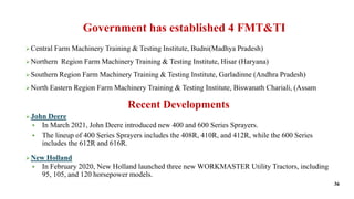 Recent Developments
Central Farm Machinery Training & Testing Institute, Budni(Madhya Pradesh)
Northern Region Farm Mach...