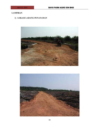 April 21, 2014 BAYU FARM AGRO SDN BHD
19
LAMPIRAN
1) LOKASI LADANG PENANAMAN
 