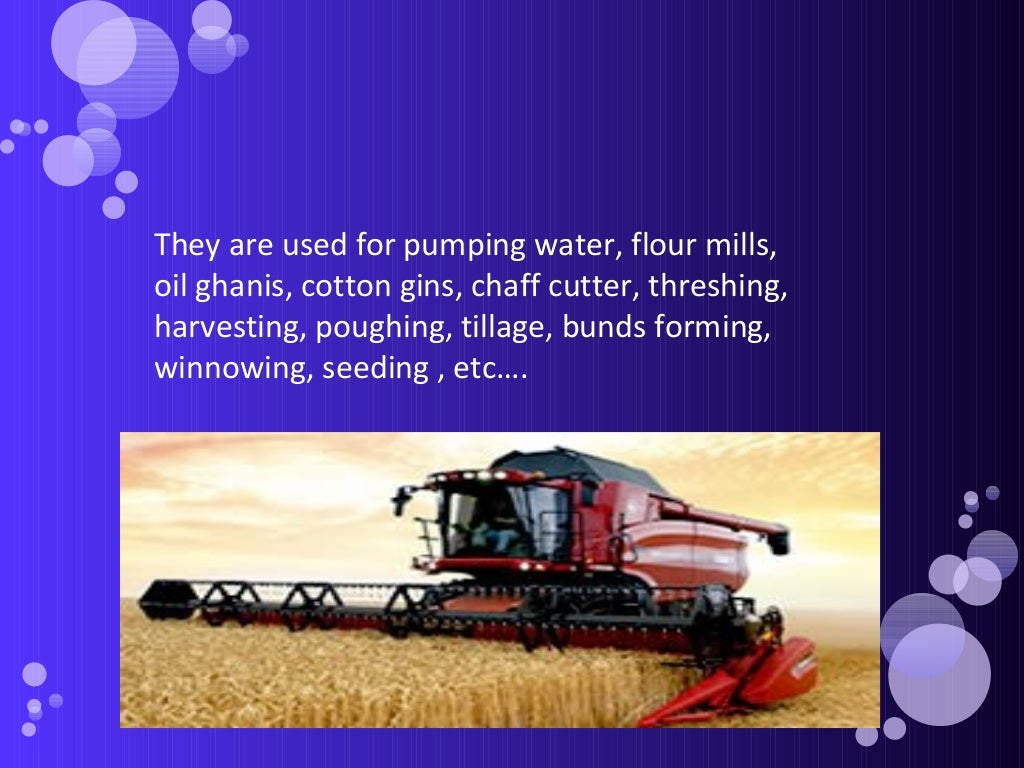 Farm power and its sources