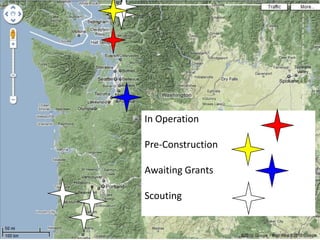 In Operation

Pre-Construction

Awaiting Grants

Scouting
 