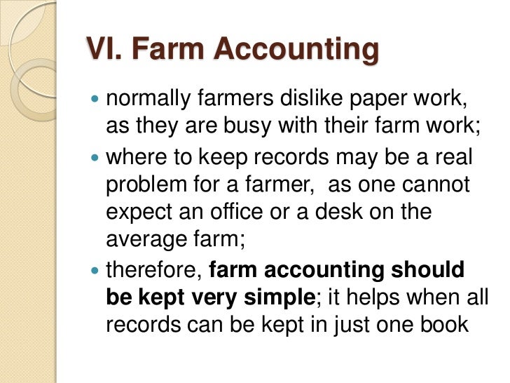Farm records and accounting