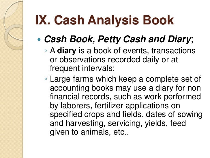 Farm records and accounting