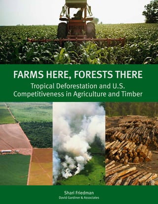 Shari Friedman
David Gardiner & Associates
Farms Here, Forests There
Tropical Deforestation and U.S.
Competitiveness in Agriculture and Timber
 