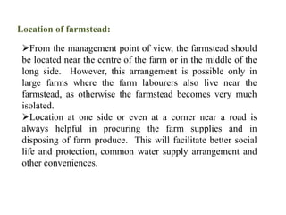 Farmstead Structure Farm structures | PPTX