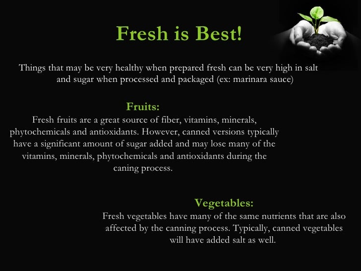 Healthy Food in Health Care A Menu For Change