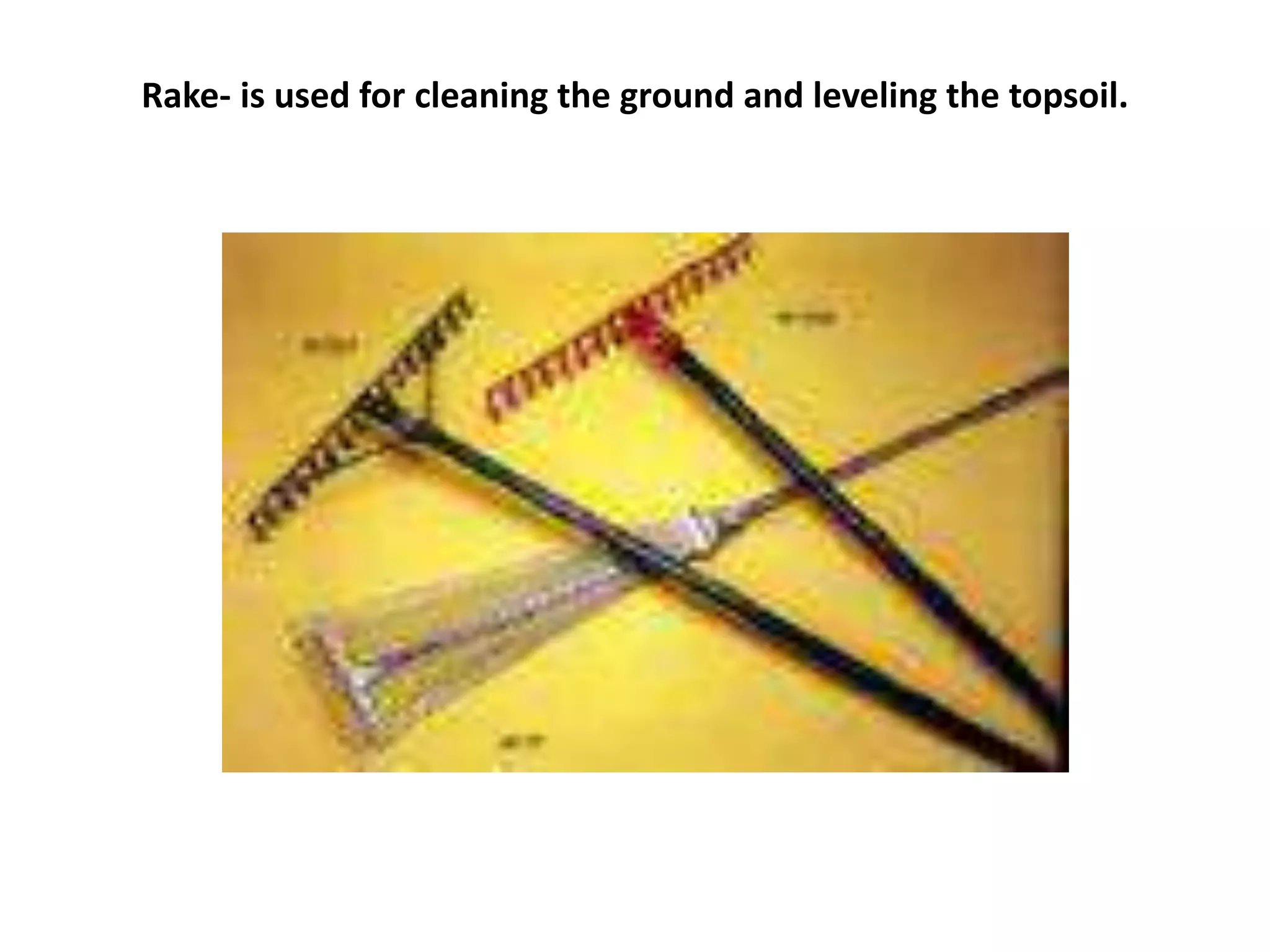 Farm tools, equipment and implements | PPTX