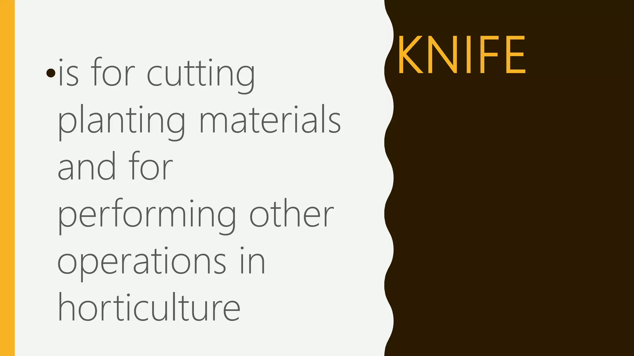 Farm tools in agricultural crop production PPT