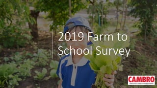 2019 Farm to
School Survey
 