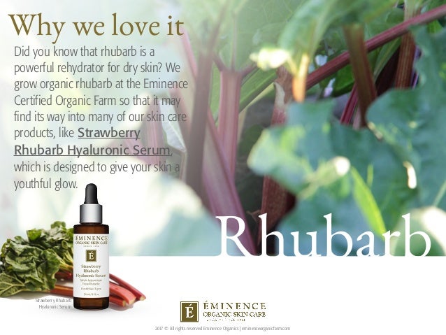 eminence organic skin care strawberry rhubarb hyaluronic serum