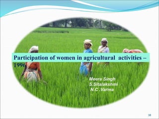Role of farm women in Indian Agriculture | PPT