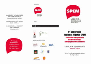 5º Congresso Regional Algarve-SPEM (Delegação Distrital de Faro)