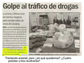 Tremendo arsenal, pero ¿en qué quedamos? ¿Cuatro pistolas o tres revólveres? 