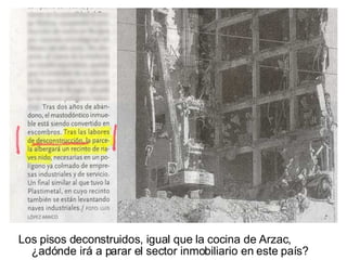 Los pisos deconstruidos, igual que la cocina de Arzac, ¿adónde irá a parar el sector inmobiliario en este país? 