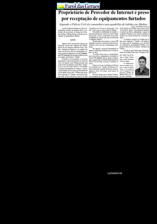 30 de Abril / 2015PÁGINA 2
13
ANOS FaroldasGeraesFaroldasGeraes
EXPEDIENTE
JORNAL FAROL DAS GERAES
Antônio Sebastião Pereira Damasceno - ME
CNPJ: 08.883.137/0001-43 - Insc. Municipal: 5342415
E-mail: jornalfg@yahoo.com.br
Fundadores: Antônio Sebastião Damasceno e João Avelar
Avenida Olindo de Miranda, 37, Sala 5 - Fones: (33) 3721-4898 e cel.: (33) 8807-1298
Diretor: Antônio Sebastião P. Damasceno
Jornalista Responsável: Antônio Sebastião P. Damasceno (STF)
Diretora Administrativa: Célia Augusta de Souza
Assessor Jurídico: Dr. Aníbal Siqueira Filho (Direito Administrativo, Civil e Criminal)
Endereço: Rua Aleixo Paraguassú, 487, Centro
Fones: (33) 3721-3352 e 9114-2891
Redação: Antônio Sebastião P. Damasceno
Reportagem: Lindaura
Diagramação: Alex Vieira-(33)9903-2066 / 9151-8463
Circulação: Vale do Jequitinhonha, Vale do Mucuri, Norte de Minas e Belo Horizonte
Afiliado à Associação Comercial de Almenara
Impressão: GRÁFICA FROTA-TEÓFILO OTONI/FONE: 3521-1583
EDITAL DE INTIMAÇÃO
JEFERSON PINTO DA SILVA, Oficial de Registro de Imóveis da Comarca de Almenara/
MG, situado na Avenida Olindo de Miranda, nº 1000, Lj. 01, Bairro Centro, Almenara/
MG, segundo as atribuições conferidas pelo art. 26 da Lei nº 9.514/97, faz saber a todos
quanto o presente edital virem ou dele conhecimento tiverem, que atendendo a req-
uerimento escrito da Caixa Econômica Federal, credora do Contrato de Financiamento
Imobiliário nº 855551283445-0, garantido por ALIENAÇÃO FIDUCIARIA, firmado
em 06/07/2011, registrado nesta Serventia sob o R-4 da matricula nº 11.565, referente
ao imóvel situado a RUA BELA VISTA, Nº 22, BAIRRO SANTO ANTONIO – CEP
39.900-000, nesta cidade de Almenara/MG, onde o valor do saldo devedor encontra-
se no Cartório de Registro de Imóveis da Comarca de Almenara/MG, de MAURILIO
SILVA SANTIAGO, brasileiro, solteiro, nascido em 09/06/1982, portador da identidade
MG-16.057.945 expedida por DPC/MG e do CPF 096.440.316-10, que fica INTIMADO
para satisfazer, no prazo de 15 (quinze) dias, as prestações vencidas e as que se vencerem
ate a data do pagamento, os juros convencionais, as penalidades e os demais encargos
contratuais, os encargos legais, conforme planilha disponível na sede da serventia, inclu-
sive tributos, as contribuições condominiais imputáveis ao imóvel, alem das despesas de
cobrança e de intimação.
O pagamento devera ser procedido diretamente ao credor na agencia bancaria onde foi
efetuado o contrato de financiamento, devendo o recibo ser apresentado nesta Serventia.
Poderá ainda o pagamento ser procedido diretamente na sede da serventia, mediante
cheque administrativo ou visado, nominal ao credor fiduciário.
Na oportunidade, fica V.Sa. Cientificada que o não cumprimento das referidas obrig-
ações, no prazo ora estipulado, garante o direito de consolidação de propriedade do im-
óvel em favor da Credora Fiduciária – Caixa Econômica Federal – nos termos do art. 26,
§ 7º da Lei 9.514/97.
Almenara, 30 de Abril de 2015
Jeferson Pinto da Silva
Oficial
E D I T A LCONTRIBUIÇÃO SINDICAL RURAL PESSOA
FÍSICA EXERCÍCIO DE 2015
A Confederação da Agricultura e Pecuária do Brasil – CNA, em conjunto com as Feder-
ações Estaduais de Agricultura e os Sindicatos Rurais e/ou de Produtores Rurais com base
no Decreto-lei nº 1.166, de 15 de abril de 1971, que dispõe sobre a arrecadação da Con-
tribuição Sindical Rural - CSR, em atendimento ao princípio da publicidade e ao espírito
do que contém o art. 605 da CLT, vêm NOTIFICAR e CONVOCAR os produtores ru-
rais, pessoas físicas, que possuem imóvel rural, com ou sem empregados e/ou empreen-
dem, a qualquer título, atividade econômica rural, enquadrados como “Empresários” ou
“Empregadores Rurais”, nos termos do artigo 1º, inciso II, alíneas “a”, “b” e “c” do citado
Decreto-lei, para realizarem o pagamento das Guias de Recolhimento da Contribuição
Sindical Rural, referente ao exercício de 2015, devida por força do Decreto-lei 1.166/71
e dos artigos 578 e seguintes da CLT. O recolhimento da CSR deverá ocorrer, impre-
terivelmente, até o dia 22 de maio de 2015, em qualquer estabelecimento integrante
do sistema nacional de compensação bancária. A falta do recolhimento da Contribuição
Sindical Rural – CSR, até a data do vencimento (22 de maio de 2015), constituirá o
produtor rural em mora e o sujeitará ao pagamento de juros, multa e atualização mon-
etária previstos no artigo 600 da CLT. As guias foram emitidas com base nas informações
prestadas pelos contribuintes nas Declarações do Imposto sobre a Propriedade Territo-
rial Rural – ITR, repassadas à CNA pela Secretaria da Receita Federal do Brasil – SRFB,
remetidas, por via postal, para os endereços indicados nas respectivas Declarações, com
amparo no que estabelece o artigo 17 da Lei nº 9.393, de 19 de dezembro de 1.996, e o
7º Termo Aditivo do Convênio celebrado entre a CNA e a SRFB. Em caso de perda, de
extravio ou de não recebimento da Guia de Recolhimento pela via postal, o contribuinte
deverá solicitar a emissão da 2ª via, diretamente, à Federação da Agricultura do Estado
onde tem domicílio, até 5 (cinco) dias úteis antes da data do vencimento, podendo optar,
ainda, pela sua retirada, diretamente, pela internet, no site da CNA: www.canaldoprodu-
tor.com.br. Eventual impugnação administrativa contra o lançamento e cobrança da
Contribuição Sindical Rural – CSR deverá ser encaminhada, por escrito, no prazo de 30
(trinta) dias, contado do recebimento da guia, para a sede da CNA, situada no SGAN
Quadra 601, Módulo K, Edifício CNA, Brasília - Distrito Federal, Cep: 70.830-021 ou
da Federação da Agricultura do seu Estado, podendo ainda, ser enviada via internet no
site da CNA: cna@cna.org.br. O sistema sindical rural é composto pela Confederação da
Agricultura e Pecuária do Brasil–CNA, pelas Federações Estaduais de Agricultura e/ou
Pecuária e pelos Sindicatos Rurais e/ou de Produtores Rurais.
Brasília, 30 de Abril de 2015.
João Martins da Silva Júnior
Presidente
-------------------------
A R T I G O S
As crises de quem fez o diabo
Eu acreditava que um presidente ou governador só não se reel-
egeria se fosse muito ruim. A Dilma e o Lula mostraram que se
“fizer o diabo”, no caso, mentir muito, é possível vencer. Venceu,
mas jogou o país no inferno, em muitas crises. Não amplifi-
cadas pela “mídia golpista”, mas geradas por incompetentes e
corruptos do PT.
Crise Moral, nunca se viu tanta corrupção, qualquer desvio sob
Dilma se mede em bilhões e de dólares! Crise Ética, todo petis-
ta, inclusive a militância, está protegendo os da “compadrilha”.
Então, dizem: todo mundo rouba, começou com o FHC... Só
que quem nomeou chefe esses ladrões foram o Lula e a Dilma,
não o FHC.
A crise de competência talvez seja a mais grave, compadres
sindicalistas que nunca administraram nada importante são
alçados a presidente de gigantes como Petrobras, Eletrobrás,
BNDES, BB, Postalis, Petros, etc. Qual o resultado? A Petro-
bras falida e falindo fornecedores. E os gênios nomeados para
a Postalis causaram um prejuízo de R$ 5,6 bilhões que já estão
sendo descontados do salário dos carteiros... O mesmo acon-
tece com Petros, Funcef, etc.
Acabou? Não! Temos a crise econômica, escolhas erradas da
equipe econômica, perdas de oportunidades, optaram por uma
política econômica que faliu o país. Agora, a Dilma quer fazer
ajuste fiscal e econômico, mas apresenta a fatura ao povo bra-
sileiro e não corta nada do governo. Corta aí as propagandas
inúteis, uns 20 ministérios, outros 20.000 cargos aspones (as-
sessor de porcaria nenhuma)... Por que não melhorar a eficiên-
cia do Estado?
E temos a crise política. E como nunca visto antes. A Dilma
tentou impor seu candidato na Câmara dos Deputados, perdeu
e ganhou um inimigo, depois, tentou enquadrar o presidente
do Senado, não conseguiu e... ganhou um inimigo. Quase nada
é aprovado atualmente, a começar pelo ajuste fiscal, nem o
próprio PT quer perder benefícios sociais!
A crise educacional também pesa, para um governo que elegeu
a Educação como sua prioridade, os atropelos do FIES e PRO-
NATEC são lamentáveis. Uma “Pátria Educadora” não promete
educação e, depois, tira o site do ar para que novos alunos não
consigam suas bolsas... Se a “mídia golpista” não mostrasse as
imagens da internet inoperante, ninguém acreditaria de tão ab-
surda que é essa situação.
E a crise energética? Essa nem precisa de explicações, se já
pagávamos o quilowatt-hora mais caro que na Califórnia, ima-
gina agora, temos a energia mais cara do mundo, isso com todas
essas hidrelétricas e todo esse potencial eólico e solar... Mas o
que causa espécie é a insensibilidade do governo Dilma, que
assalta o bolso do assalariado nos preços controlados, nos im-
postos e taxas e, agora, descobrimos que a esbanjadora “presi-
denta” doou a termelétrica de Porto Velho para o Evo Morales...
sim, aquele senhor que to-
mou a Petrobras da Bolívia e
ocupou-a com o seu Exército,
mandando um claro recado
ao fraco Lula.
Além dessa generosidade fora
de hora e propósito, a dona
Dilma vai pagar o transporte,
conversão para gás natural e
instalação. A que custo? Ses-
senta milhões de reais! Por
que não investir no tratamen-
to dos esgotos e lixo e gerar
biogás para essa termelétrica?
Mario Eugenio Saturno (cien-
ciacuriosa.blog.com) é Tec-
nologista Sênior do Instituto
Nacional de Pesquisas Espa-
ciais (INPE) e congregado
mariano.
EXPEDIENTE
 