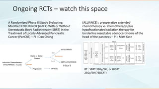 Re-emerging role of RT for pancreatic cancers | PPTX