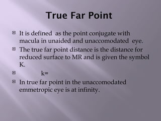 far pointt .lecture of optometry by Abid | PPTX