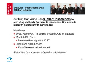 Dataset Citation And Identification