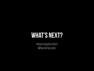 Lean Research Will Set You Free - Lean Day London 2014