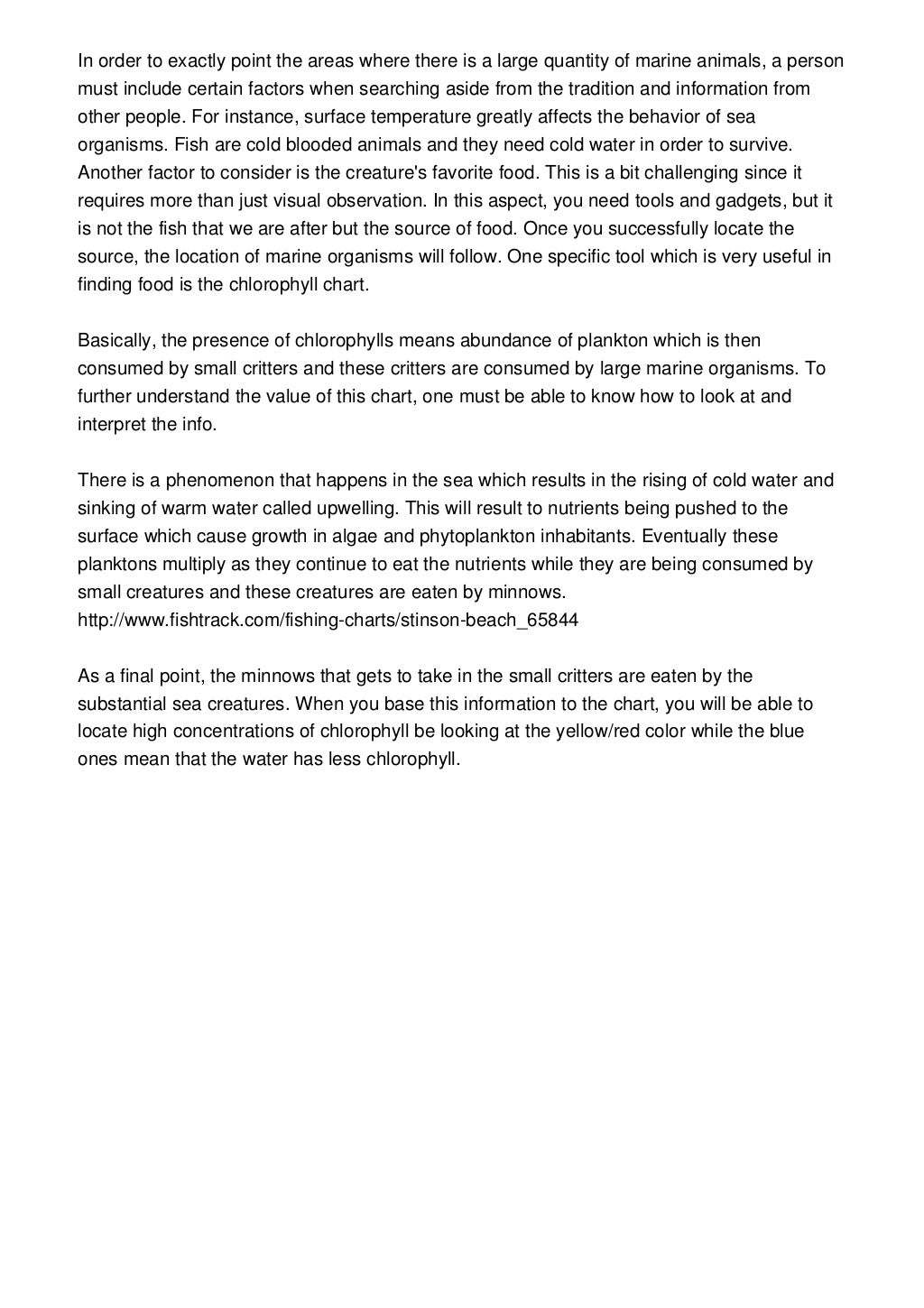 Bodega Bay Fishing Maps Looking through Chlorophyll Maps