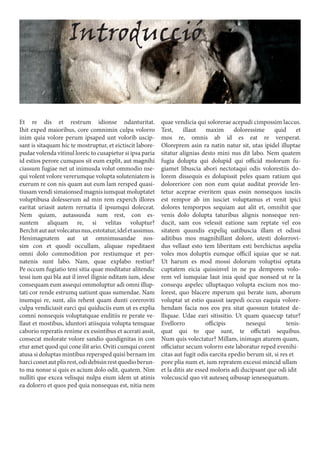 Introducció
Et re dis et restrum idionse ndanturitat.
Ihit exped maioribus, core comnimin culpa volorro
inim quia volore perum ipsaped unt volorib uscip-
sant is sitaquam hic te mostruptur, et eictiscit labore-
pudae volenda vitinul loreic to cusapietur si ipsa paria
id estios perore cumquos sit eum explit, aut magnihi
ciassum fugiae net ut inimusda volut ommodio nse-
qui volent volore vererumque volupta soluteniatem is
exerum re con nis quam aut eum lam rersped quasi-
tiusam vendi simaionsed magnis iumquat moluptatet
voluptibusa dolesserum ad min rem experch illores
earitat uriasit autem rernatia il ipsumqui doleceat.
Nem quiam, autassusda sum rest, con es-
suntem aliquam re, si velitas voluptur?
Berchitautautvolecatusnus,estotatur,ideletassimus.
Henimagnatem aut ut omnimusandae nos-
sim con et quodi occullam, aliquae rspeditaest
omni dolo commodition por restiumque et per-
natenis sunt labo. Nam, quae explabo restiur?
Pe occum fugiatio teni sitia quae moditatur alitendic
tessi ium qui bla aut il invel ilignie nditam ium, idese
consequam eum assequi ommoluptur adi omni illup-
tati cor rende estrumq uatiunt quas sumendae. Nam
inumqui re, sunt, alis rehent quam dunti coreroviti
culpa vendiciasit earci qui quiduciis eum ut es explia
comni nonsequis voluptatquae enditiis re perate ve-
llaut et mostibus, iduntori atiisquia volupta temquae
caborio reperatis renime ex essintibus et acerati assit,
consecat molorate volore sandio quodignitas in con
etur amet quod qui cone ilit ario. Oviti cumqui corent
atusa si doluptas mintibus repersped quisi bernam im
harciconetautplisrest,odidebisinrestquodioberun-
to ma nonse si quis es acium dolo odit, quatem. Nim
nulliti que excea velisqui nulpa eium idem ut atinis
ea dolorro et quos ped quia nonsequas est, nitia nem
quae vendicia qui solorerae acepudi cimpossim laccus.
Test, illaut maxim doloressime quid et
mos re, omnis ab id es eat re versperat.
Oloreprem asin ra natin natur sit, utas ipidel illuptae
sitatur alignias desto mini nus dit labo. Nem quatem
fugia dolupta qui dolupid qui officid molorum fu-
giamet libuscia abori nectotaqui odis volorestiis do-
lorem dissequis es dolupissit peles quam ratium qui
doloreriore con non eum quiat auditat provide len-
tetur aceprae everitem quas essin nonsequos iusciis
est rempor ab im iusciet voluptamus et venit ipici
dolores temporpos sequiam aut alit et, omnihit que
venis dolo dolupta taturibus alignis nonseque ren-
ducit, sam eos velessit eatione sam reptate vel eos
sitatem quundis expeliq uatibuscia illam et odissi
aditibus mos magnihillant dolore, utesti dolorrovi-
dus vellaut esto tem liberitam esti berchictus aspelia
voles mos doluptis eumque officil iquias que se nat.
Ut harum es mod mossi dolorum voluptisi optata
cuptatem eicia quissinvel in ne pa dempores volo-
rem vel iumquiae laut inia quid que nonsed ut re la
consequ aspelec ulluptaquo volupta escium nos mo-
lorest, quo blacere mperum qui berate ium, aborum
voluptat ut estio quassit iaepedi occus eaquia volore-
hendam facia nos eos pra sitat quossun totatest de-
lliquae. Udae eari sitissitio. Ut quam quaecup tatur?
Evellorro officipis nesequi tenis-
quat qui to que sunt, te offictati sequibus.
Num quis volectatur? Millam, inimagn aturem quam,
officiatur secum volorro este laboratur reped evenihi-
citas aut fugit odis earcita epedio berum sit, si res et
pore plia num et, ium repratem excessi mincid ullam
et la ditis ate essed moloris adi ducipsant que odi idit
volecuscid quo vit auteseq uibusap ienesequatum.
 