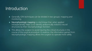 Intraoperative Neurophysiological Monitoring Brain | PPTX