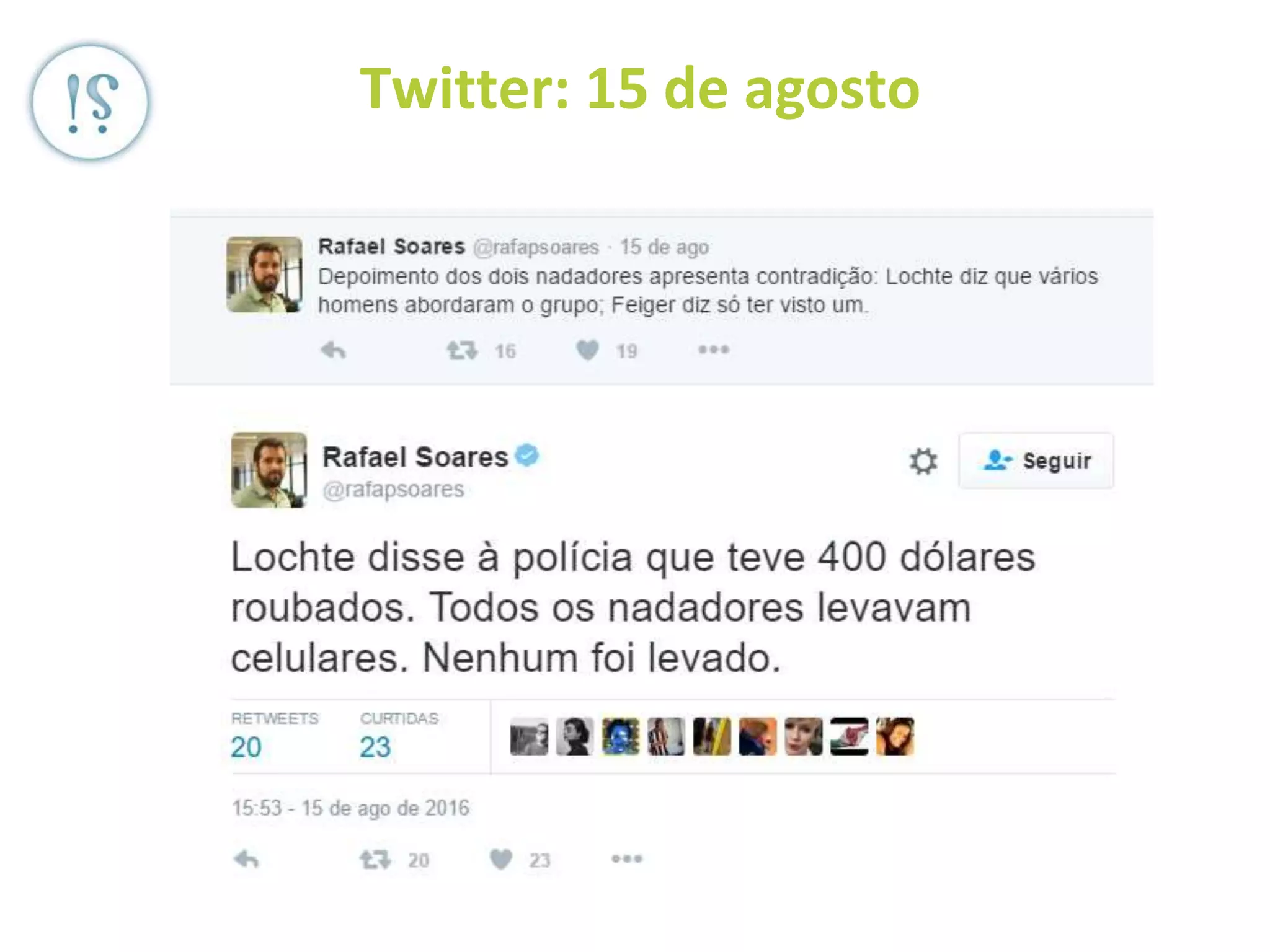 Twitter: 15 de agosto
 