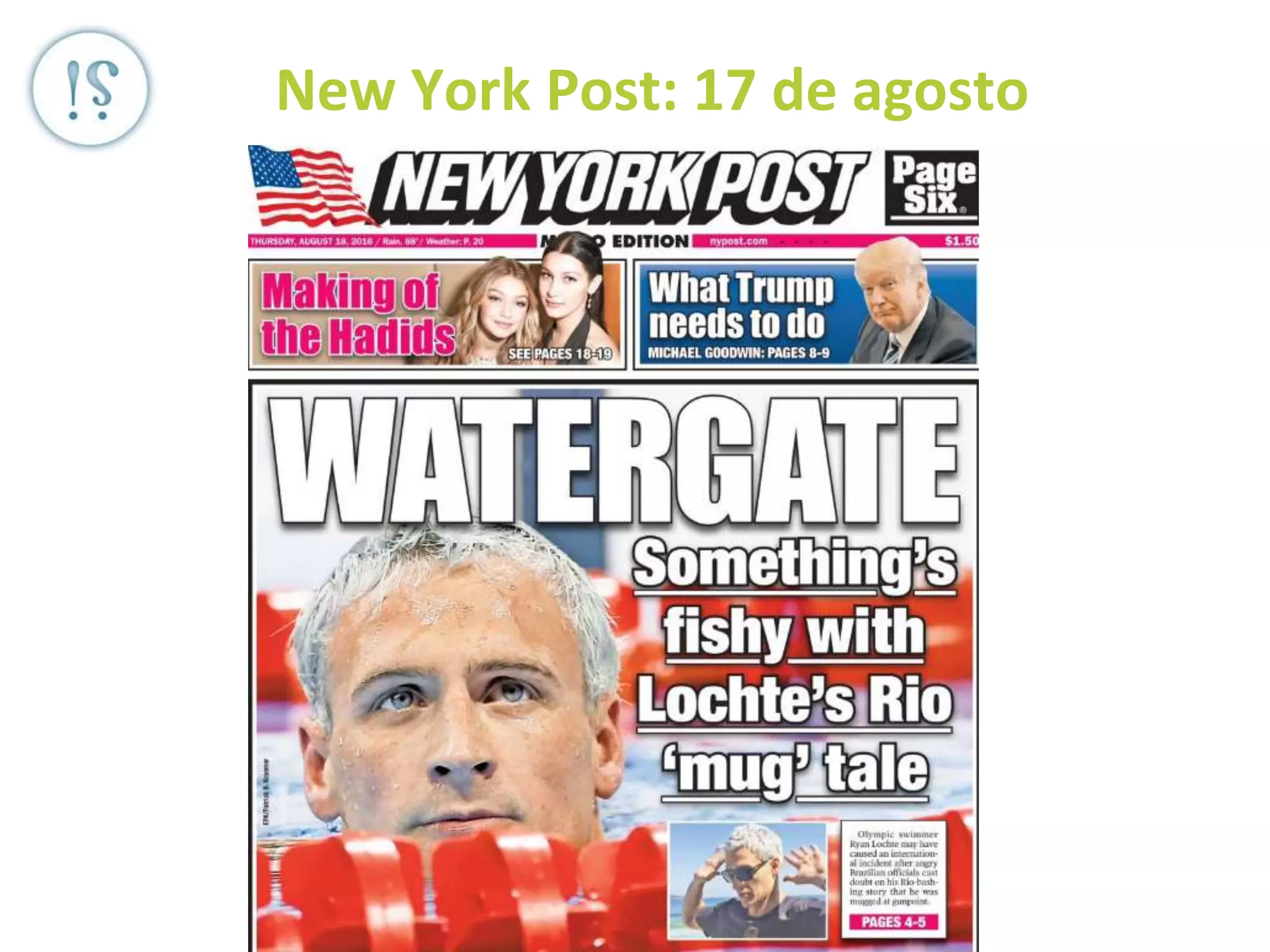 New York Post: 17 de agosto
 