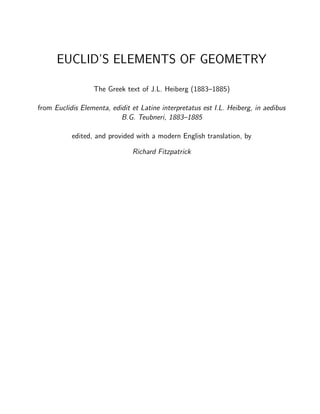 Euclid's Element  