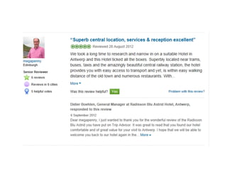 The world’s largest travel site
Write a Management Response
 