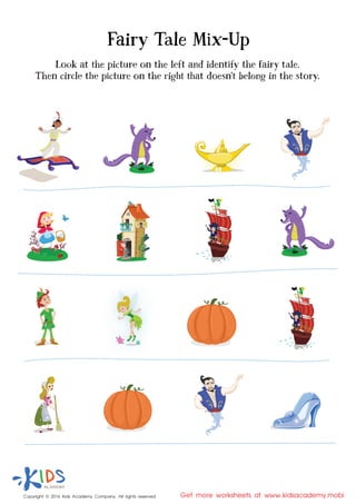 Copyright © 2016 Kids Academy Company. All rights reserved Get more worksheets at www.kidsacademy.mobi
 