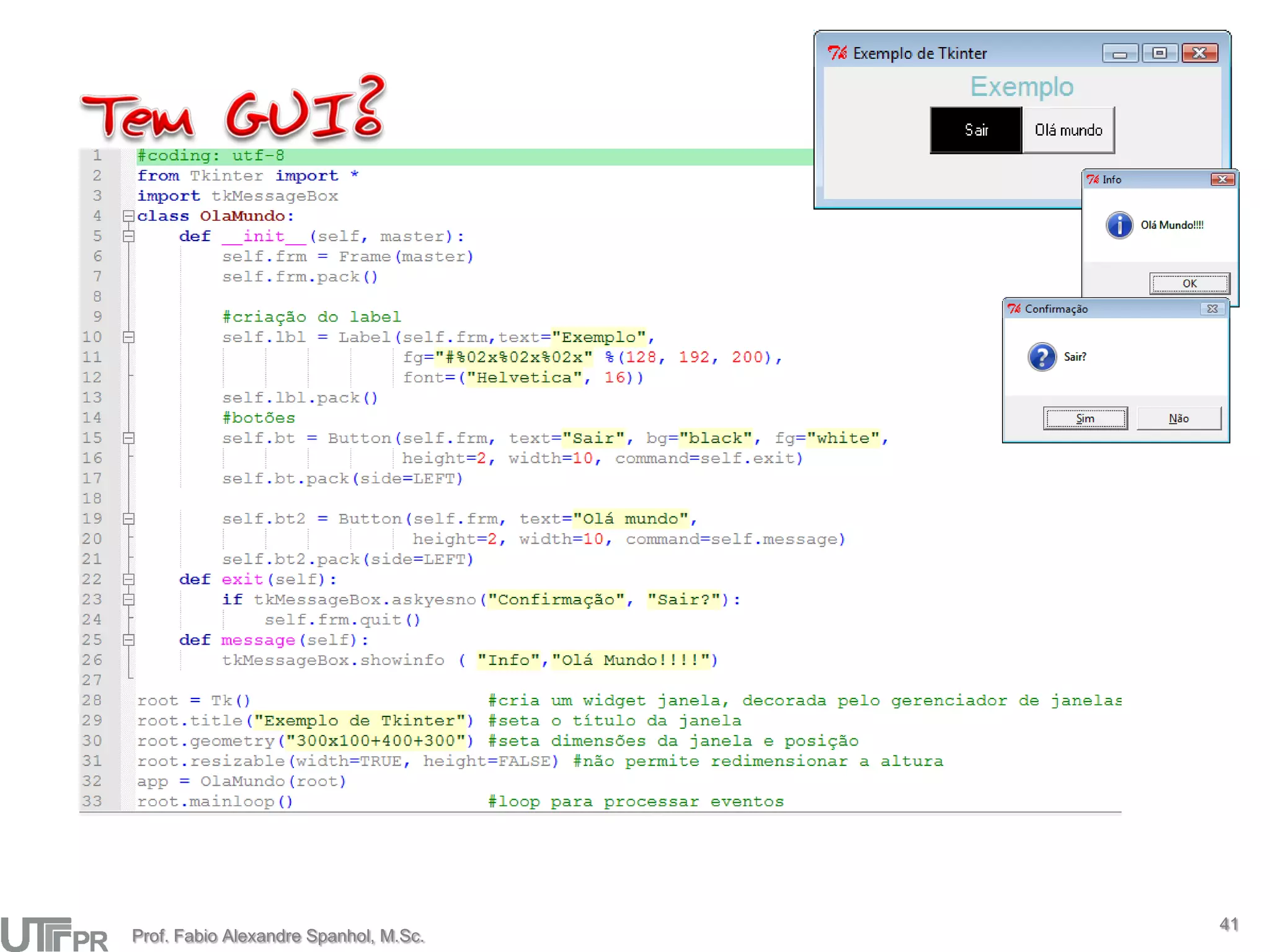 41
Prof. Fabio Alexandre Spanhol, M.Sc.
 