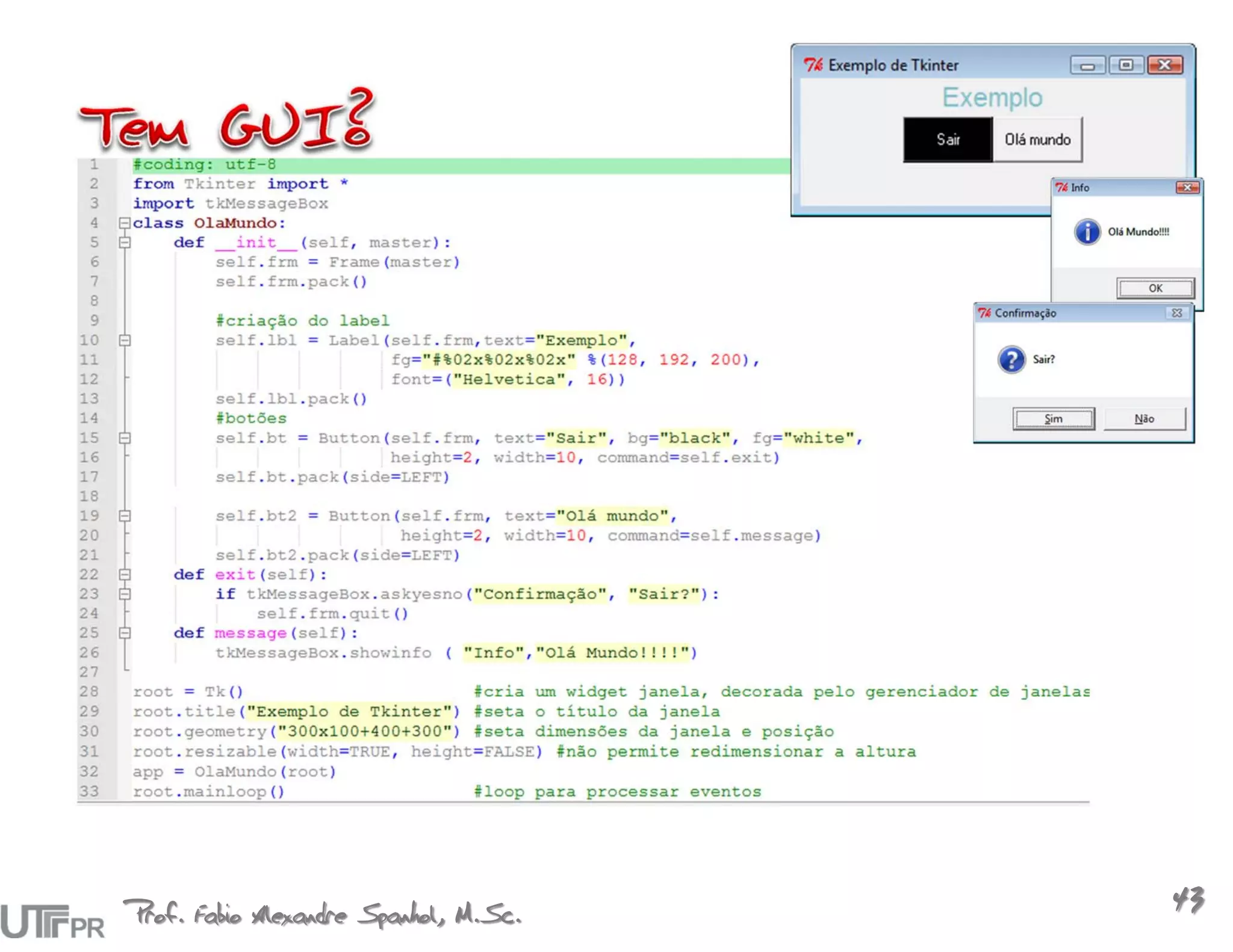 Prof. Fabio Alexandre Spanhol, M.Sc.
                                       43
 