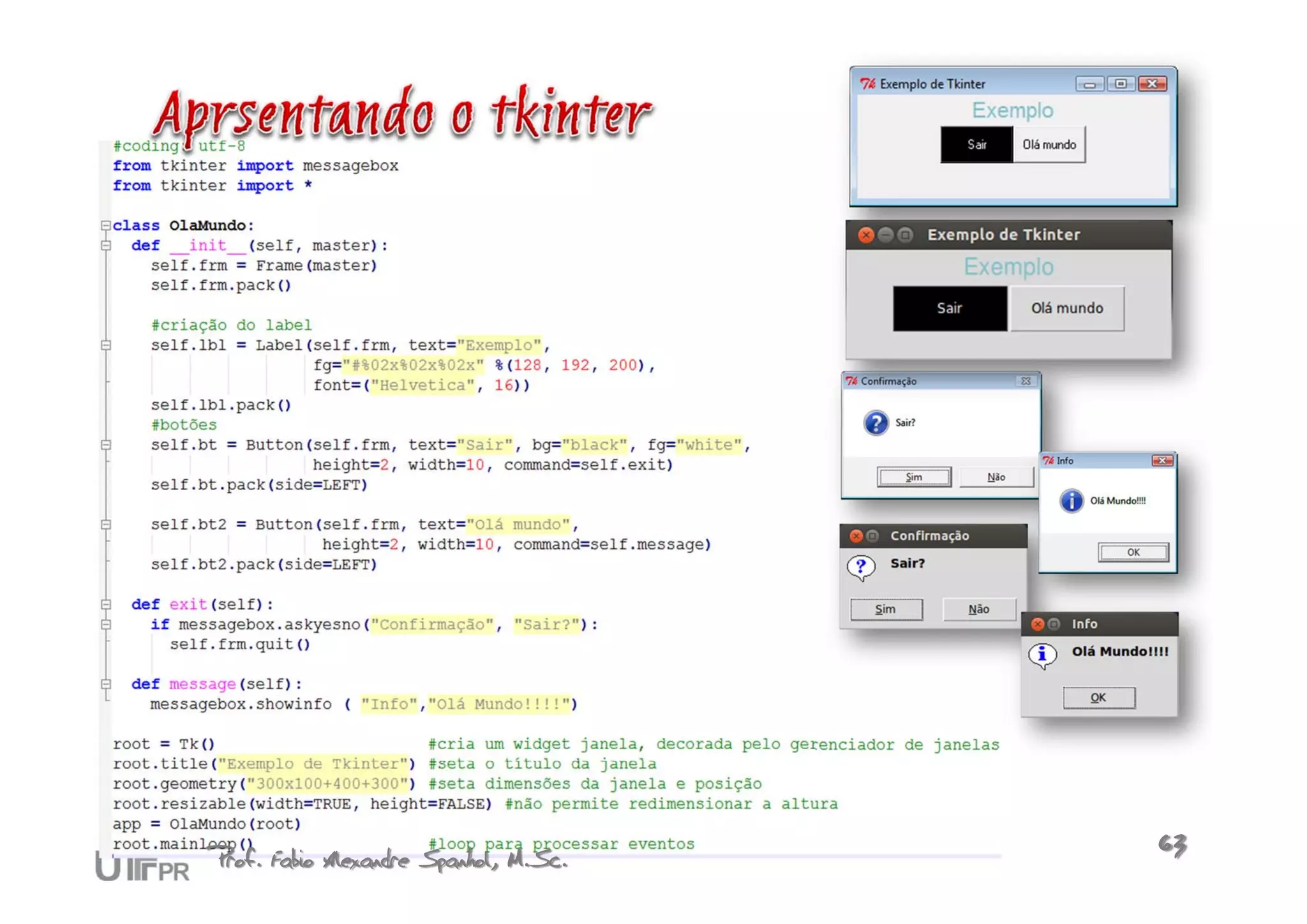 Prof. Fabio Alexandre Spanhol, M.Sc.   63
 