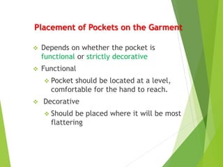 Types of Pockets in Garments construction | PDF