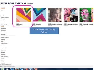 Click to see S/S 16 Key
Colors.
 