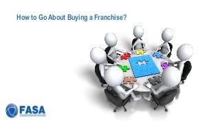 How to Go About Buying a Franchise?

 