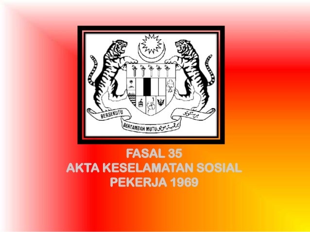 akta keselamatan sosial pekerja 1969