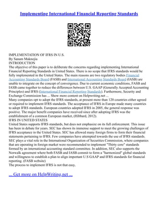 Fasb And The Standard-Setting Process | PDF