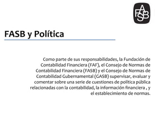 presentación del fasb contaduria publica | PPTX