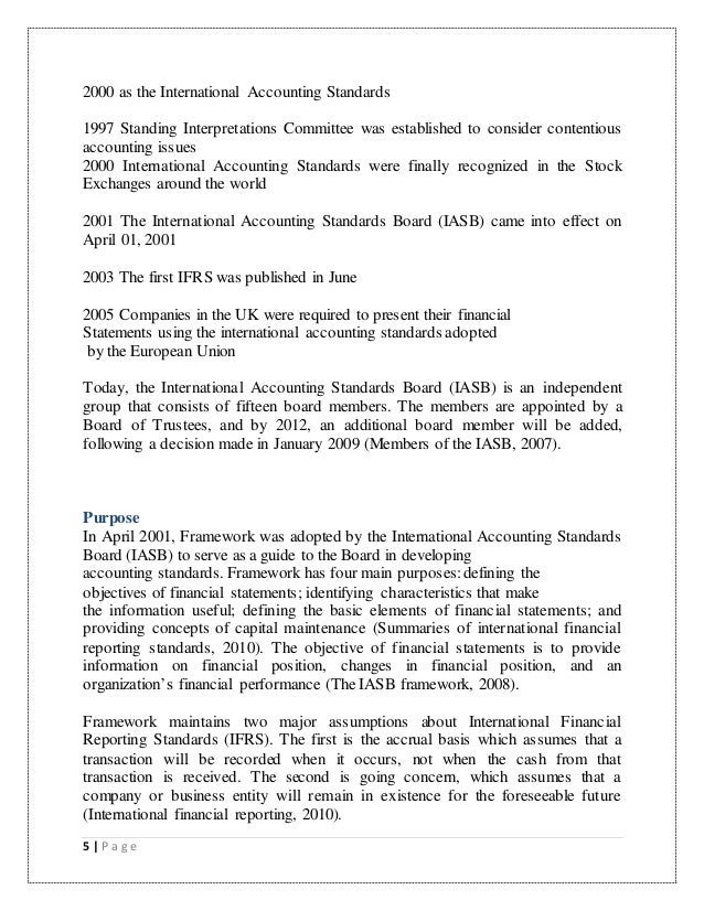 international accounting standards board