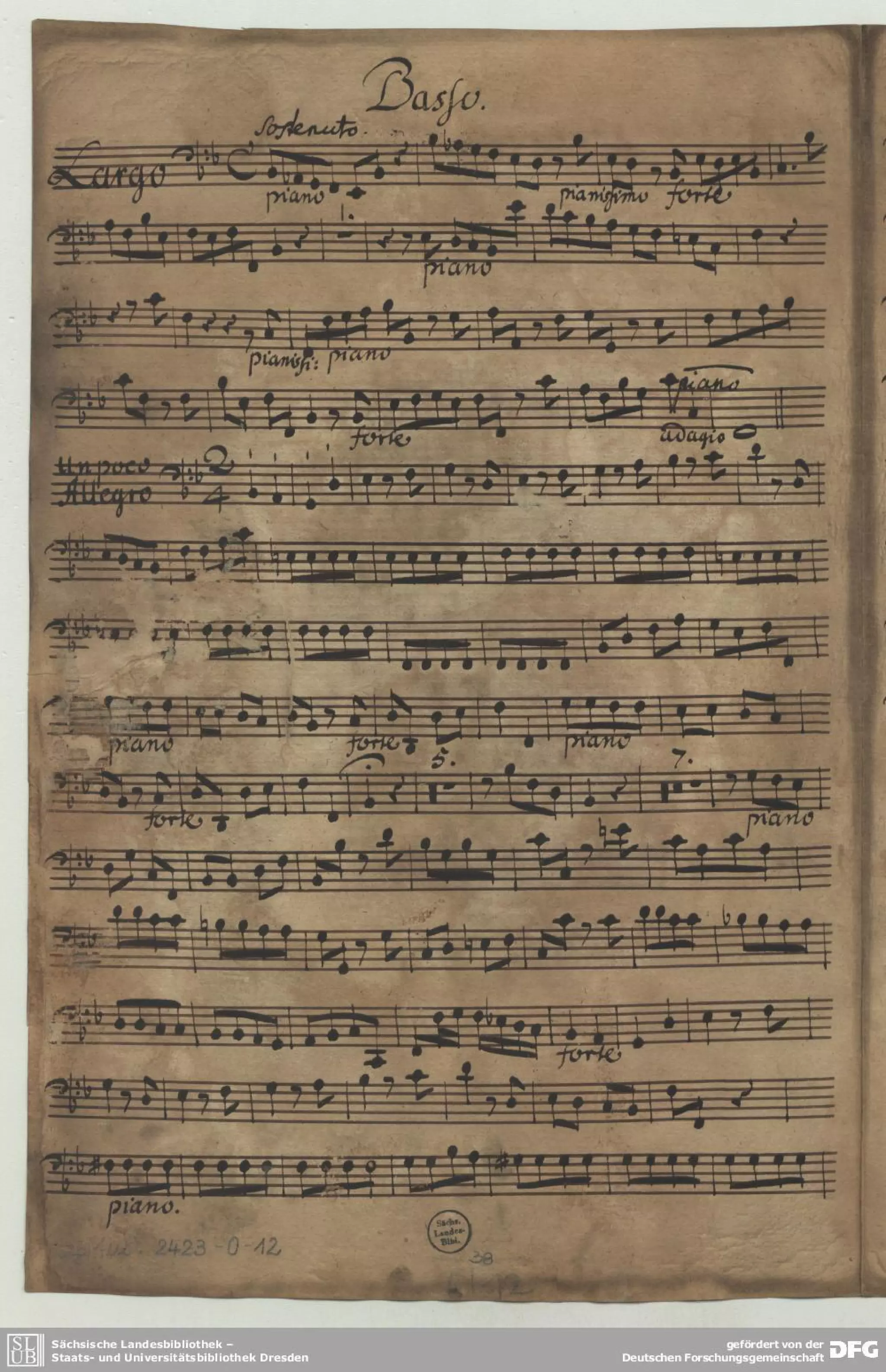 Fasch conc l_b1./concierto para chalumeau ,string y baso continuo