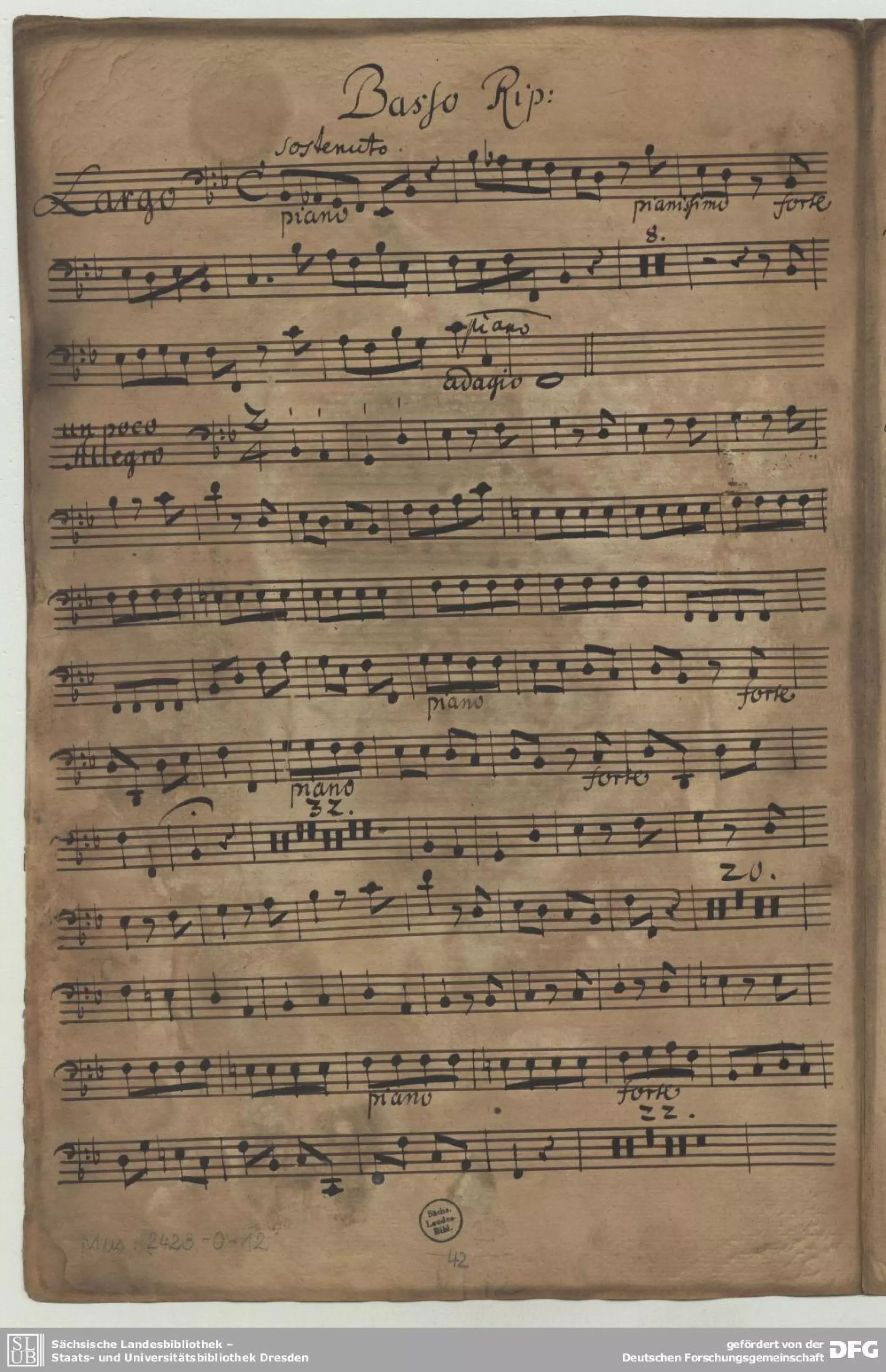 Fasch conc l_b1./concierto para chalumeau ,string y baso continuo