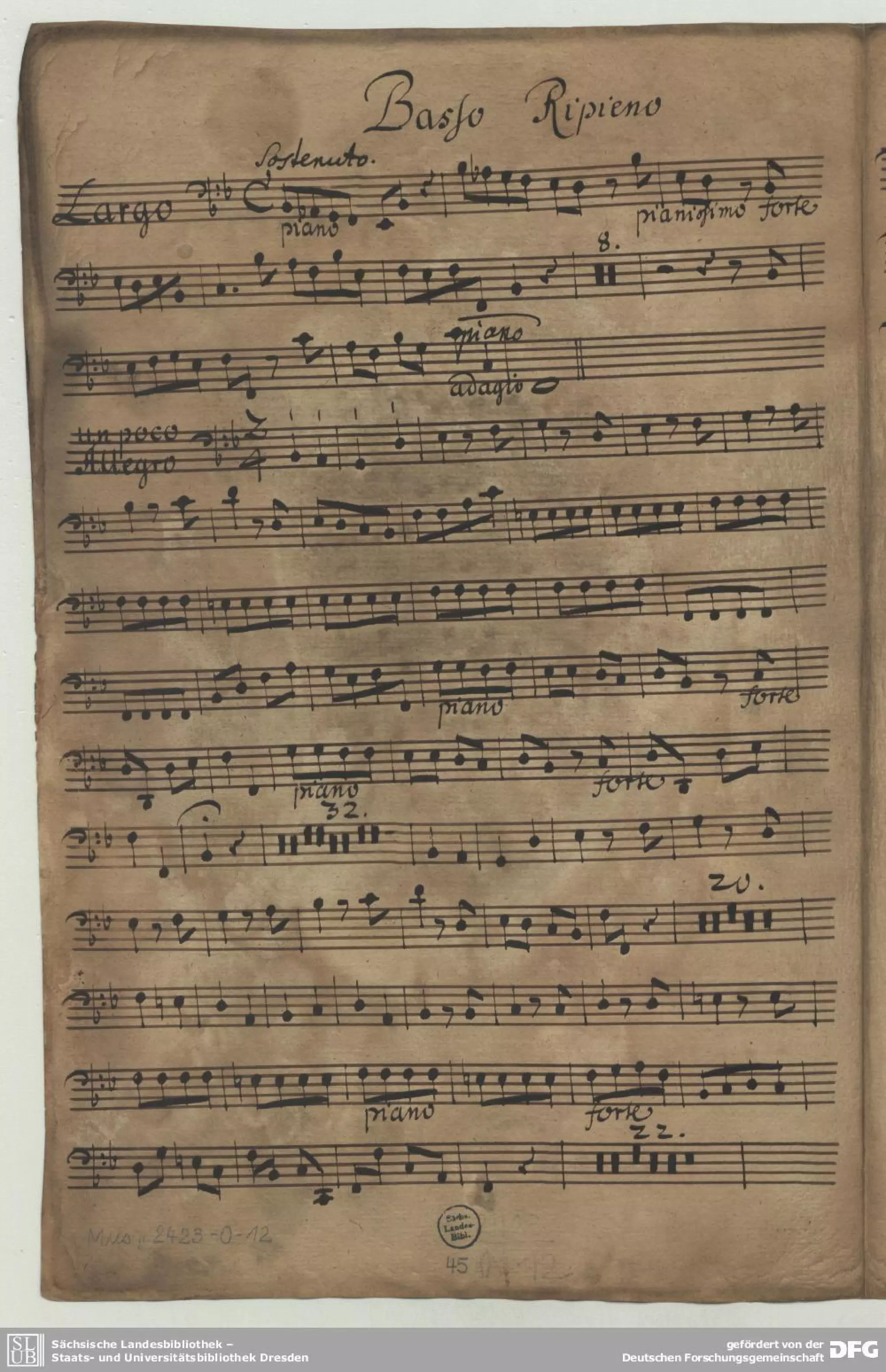 Fasch conc l_b1./concierto para chalumeau ,string y baso continuo